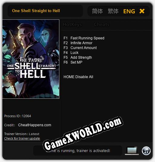 One Shell Straight to Hell: Трейнер +6 [v1.9]