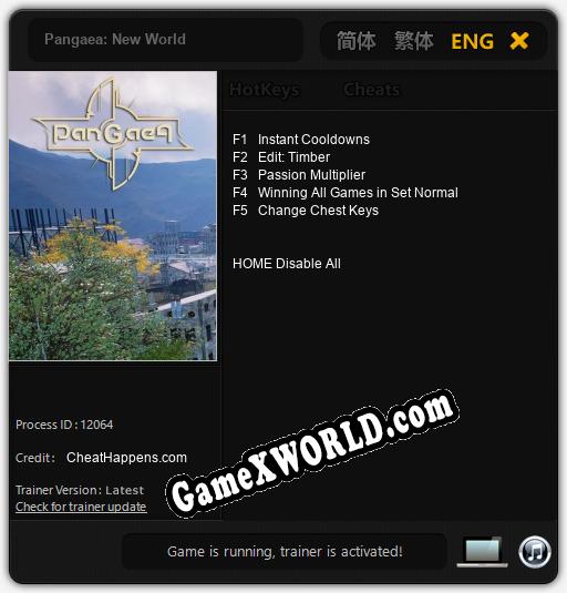 Pangaea: New World: Трейнер +5 [v1.5]