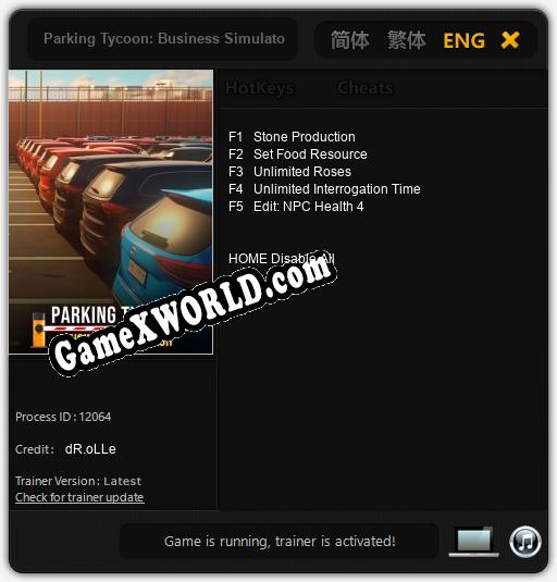 Parking Tycoon: Business Simulator: Трейнер +5 [v1.7]
