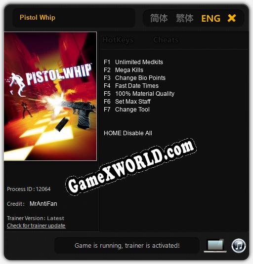 Трейнер для Pistol Whip [v1.0.3]