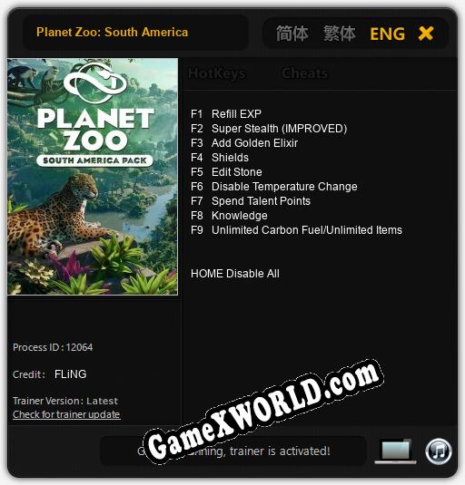 Planet Zoo: South America: ТРЕЙНЕР И ЧИТЫ (V1.0.32)