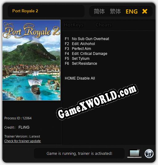 Port Royale 2: ТРЕЙНЕР И ЧИТЫ (V1.0.83)