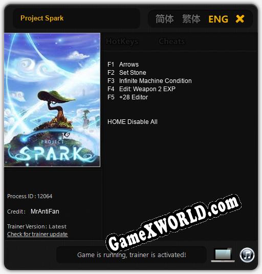 Project Spark: Трейнер +5 [v1.5]