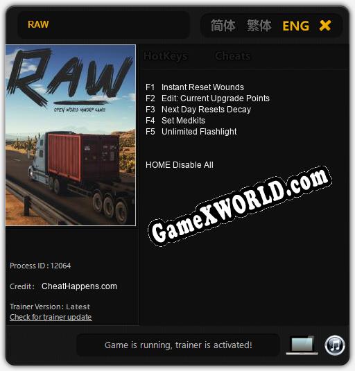 RAW: Читы, Трейнер +5 [CheatHappens.com]
