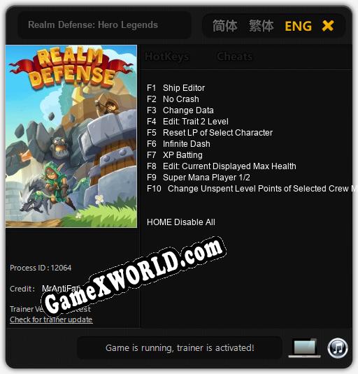Realm Defense: Hero Legends: Читы, Трейнер +10 [MrAntiFan]