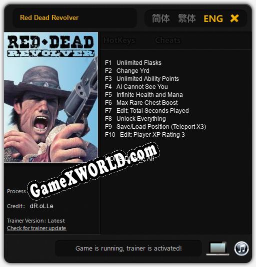Red Dead Revolver: Трейнер +10 [v1.1]