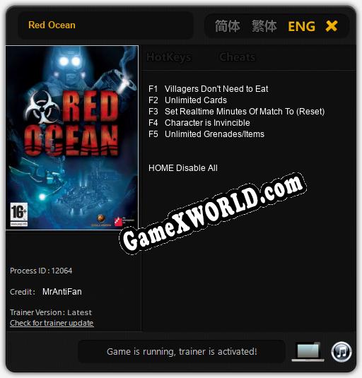Red Ocean: Трейнер +5 [v1.7]