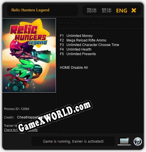 Relic Hunters Legend: Трейнер +5 [v1.5]