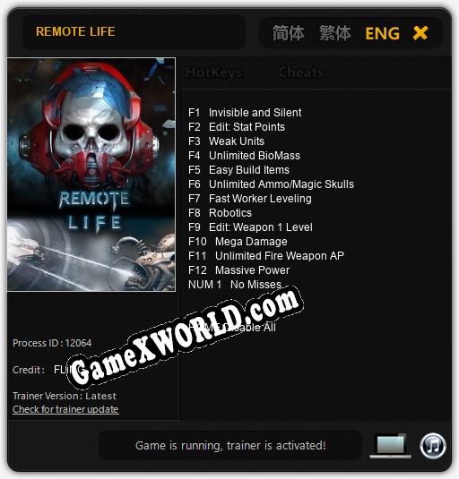 REMOTE LIFE: Читы, Трейнер +13 [FLiNG]