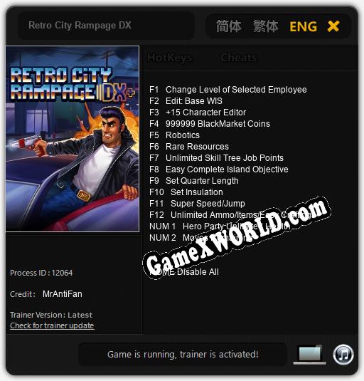 Retro City Rampage DX: Читы, Трейнер +14 [MrAntiFan]