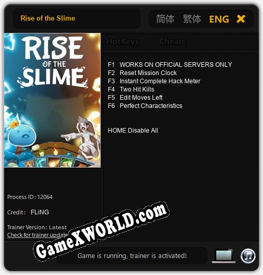 Трейнер для Rise of the Slime [v1.0.5]