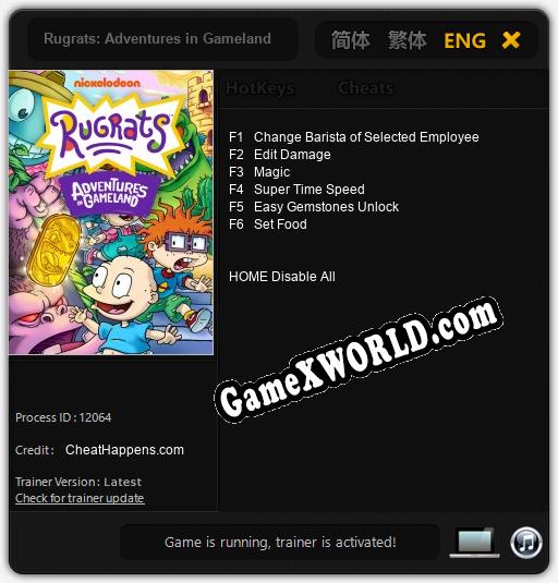 Rugrats: Adventures in Gameland: ТРЕЙНЕР И ЧИТЫ (V1.0.10)