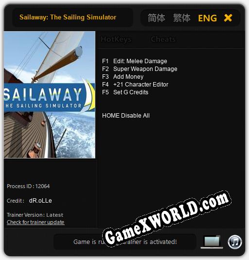 Sailaway: The Sailing Simulator: Трейнер +5 [v1.8]