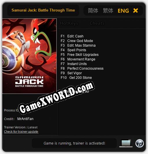 Samurai Jack: Battle Through Time: Трейнер +10 [v1.1]