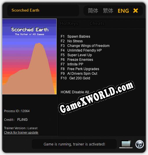 Scorched Earth: Трейнер +10 [v1.6]