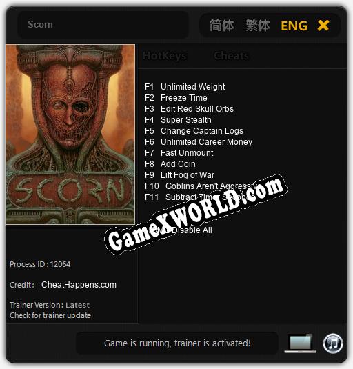 Трейнер для Scorn [v1.0.3]