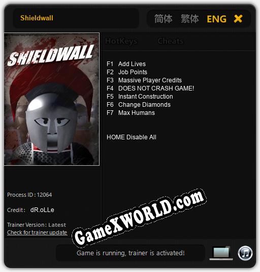 Shieldwall: Читы, Трейнер +7 [dR.oLLe]