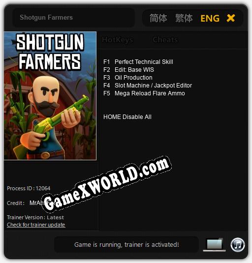 Shotgun Farmers: ТРЕЙНЕР И ЧИТЫ (V1.0.90)