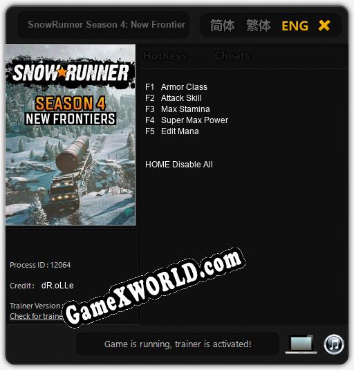 SnowRunner Season 4: New Frontiers: Трейнер +5 [v1.6]