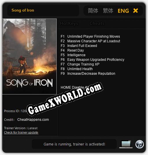 Song of Iron: Трейнер +9 [v1.3]