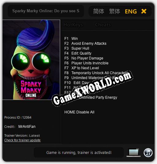 Sparky Marky Online: Do you see Sparky?: Трейнер +13 [v1.8]