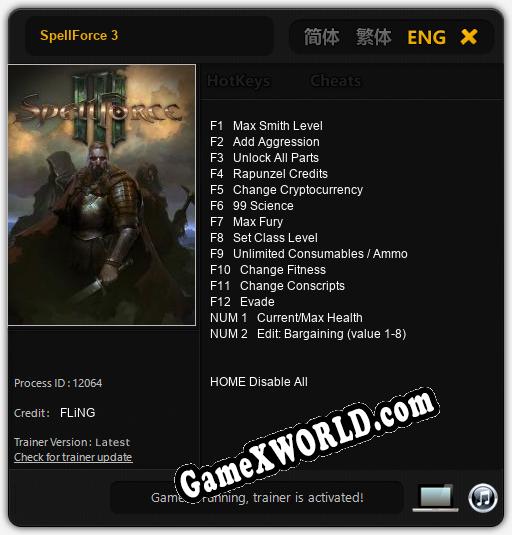 SpellForce 3: Трейнер +14 [v1.4]