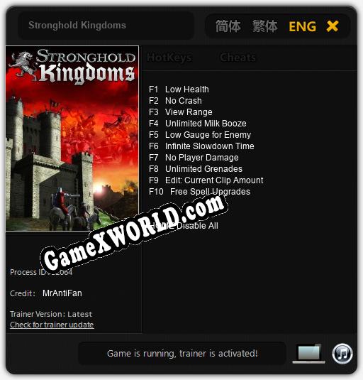 Stronghold Kingdoms: Читы, Трейнер +10 [MrAntiFan]