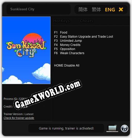 Sunkissed City: ТРЕЙНЕР И ЧИТЫ (V1.0.32)