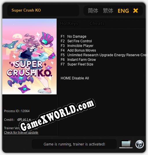 Трейнер для Super Crush KO [v1.0.1]