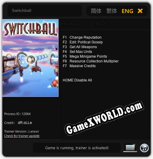 Switchball: ТРЕЙНЕР И ЧИТЫ (V1.0.37)