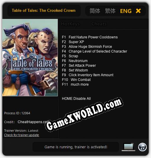 Table of Tales: The Crooked Crown: ТРЕЙНЕР И ЧИТЫ (V1.0.69)