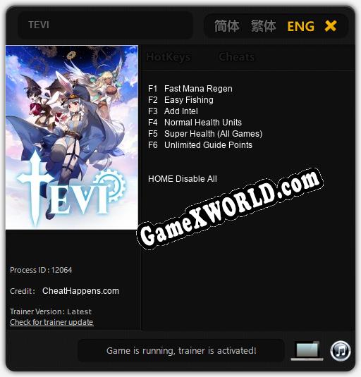 TEVI: Трейнер +6 [v1.3]