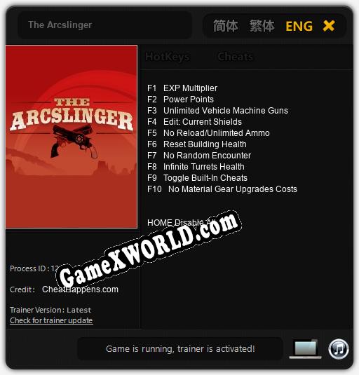 The Arcslinger: Читы, Трейнер +10 [CheatHappens.com]