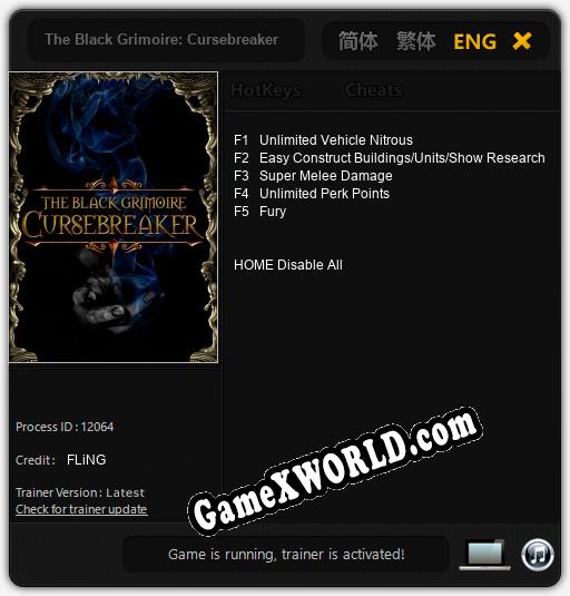 The Black Grimoire: Cursebreaker: Читы, Трейнер +5 [FLiNG]