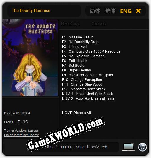 The Bounty Huntress: Трейнер +14 [v1.6]