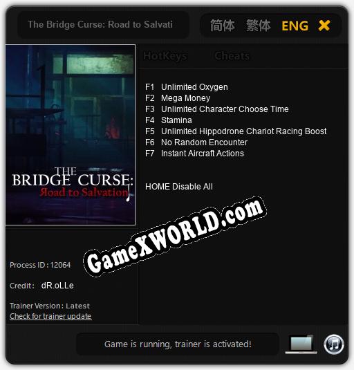 Трейнер для The Bridge Curse: Road to Salvation [v1.0.3]