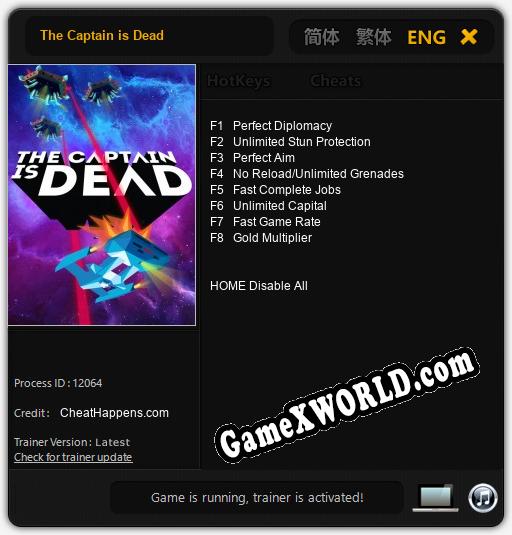 Трейнер для The Captain is Dead [v1.0.6]