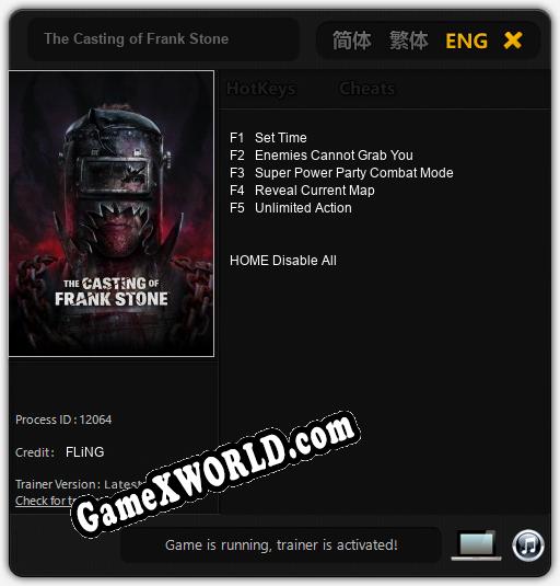 The Casting of Frank Stone: Трейнер +5 [v1.7]