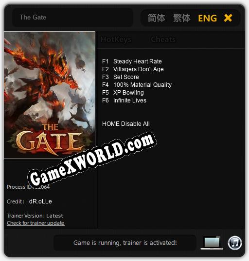 The Gate: ТРЕЙНЕР И ЧИТЫ (V1.0.97)