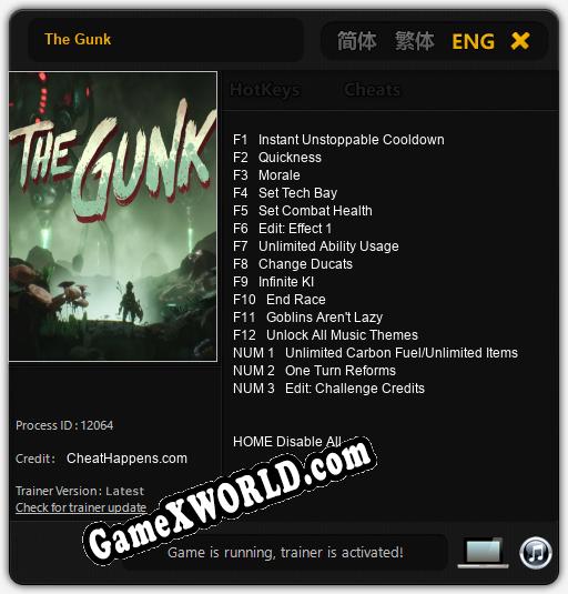 The Gunk: Трейнер +15 [v1.8]