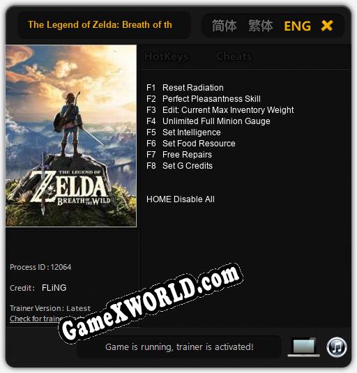 The Legend of Zelda: Breath of the Wild: Трейнер +8 [v1.5]