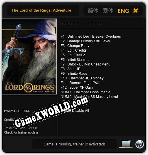The Lord of the Rings: Adventure Card Game: Трейнер +14 [v1.6]