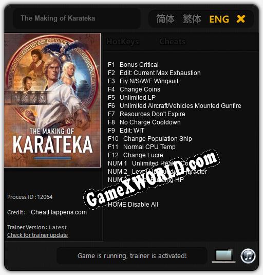 The Making of Karateka: Читы, Трейнер +15 [CheatHappens.com]