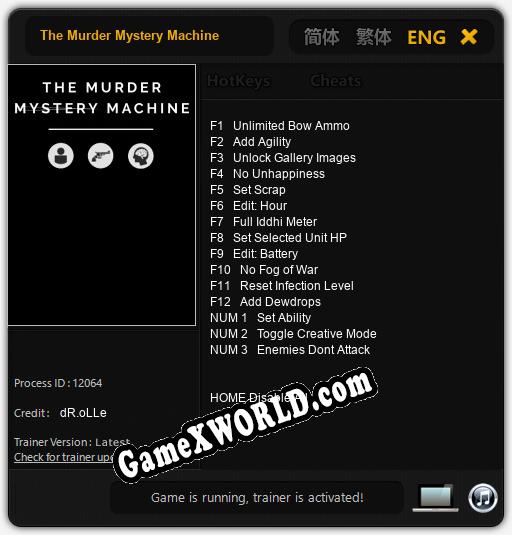 The Murder Mystery Machine: Трейнер +15 [v1.8]