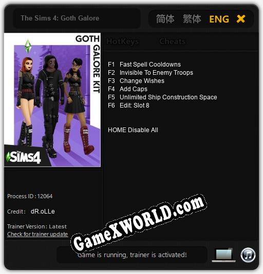 The Sims 4: Goth Galore: Читы, Трейнер +15 [FLiNG]