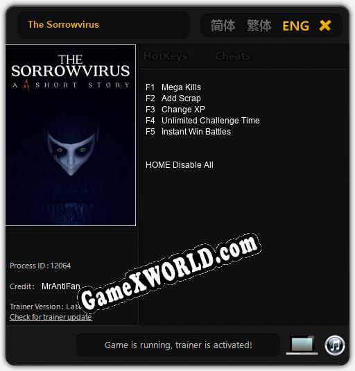 The Sorrowvirus: Трейнер +5 [v1.9]