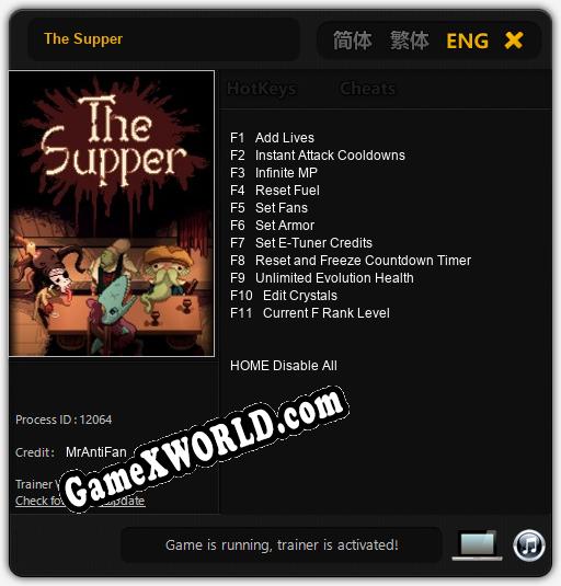 The Supper: Трейнер +11 [v1.4]