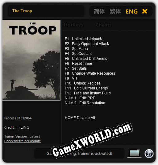 The Troop: Трейнер +14 [v1.4]