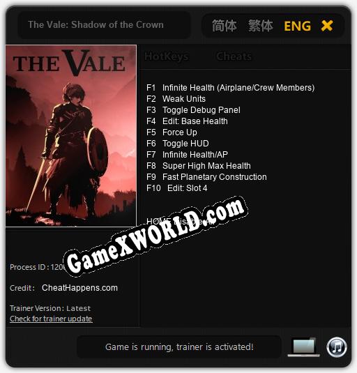 The Vale: Shadow of the Crown: Трейнер +10 [v1.1]