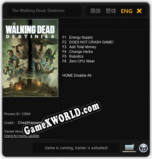 The Walking Dead: Destinies: ТРЕЙНЕР И ЧИТЫ (V1.0.46)